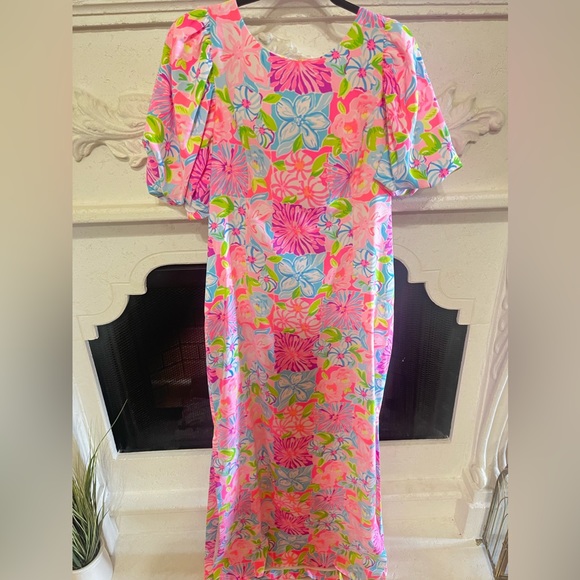 Lilly Pulitzer NWT Stretch Maxi Dress Size 14 - Picture 4 of 6